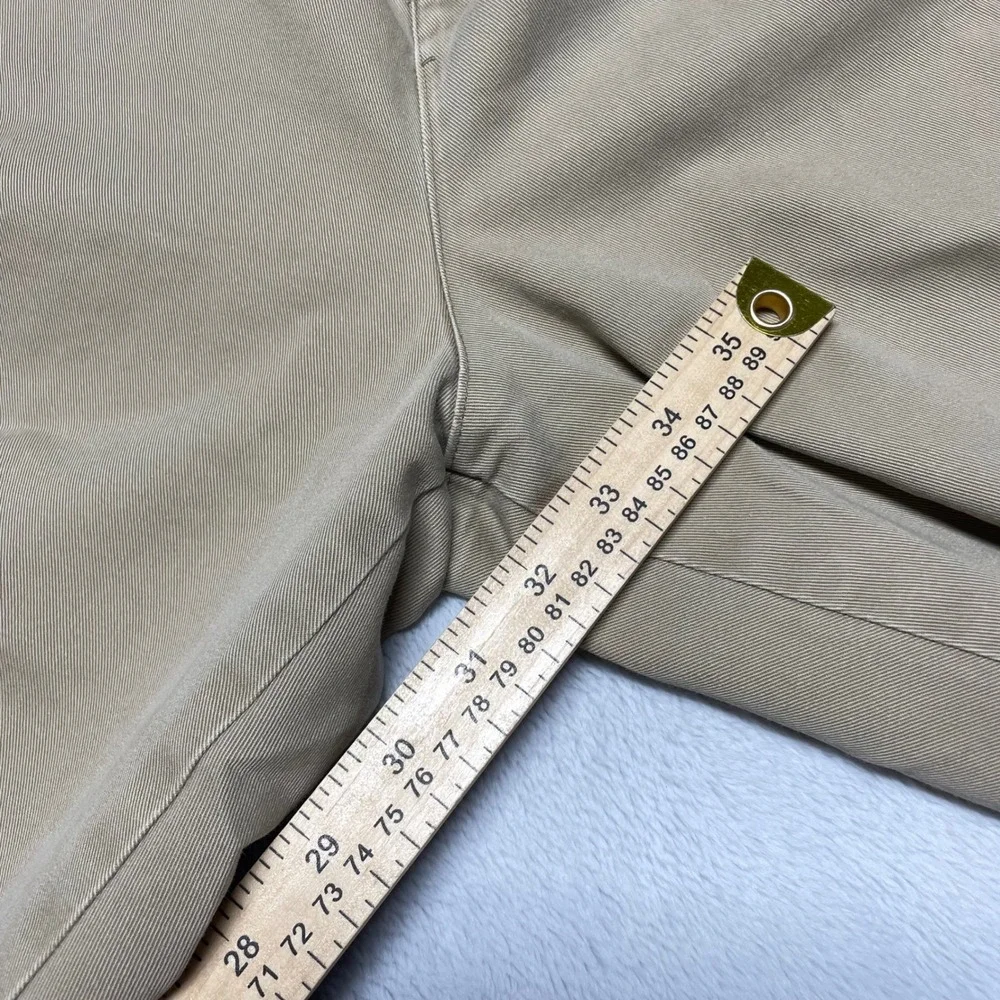 Vtg 90s‎ Abercrombie Fitch Pleated Chino Pants Mens 40x34 Khaki Cotton Baggy Ivy